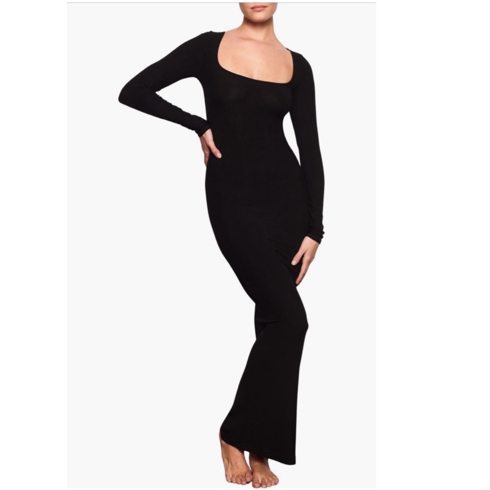 Skims Soft Lounge Long Sleeve Dress - Picture 1 of 4
